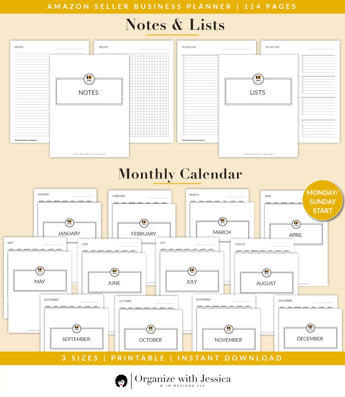 Amazon Seller Business Planner Printable Online Seller | Etsy