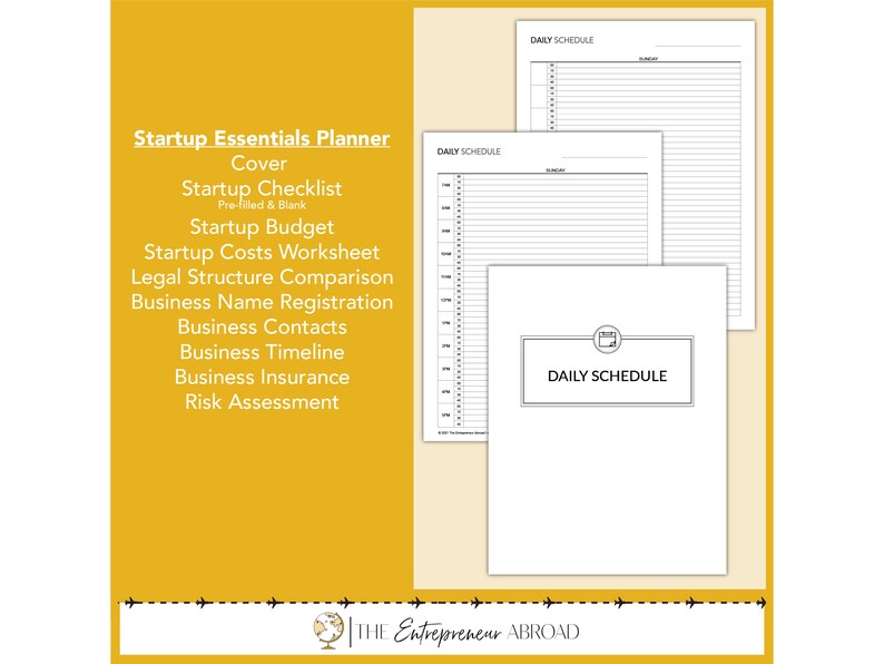 Daily Schedule Bundle | Fillable & Printable | Monday | Tuesday ...