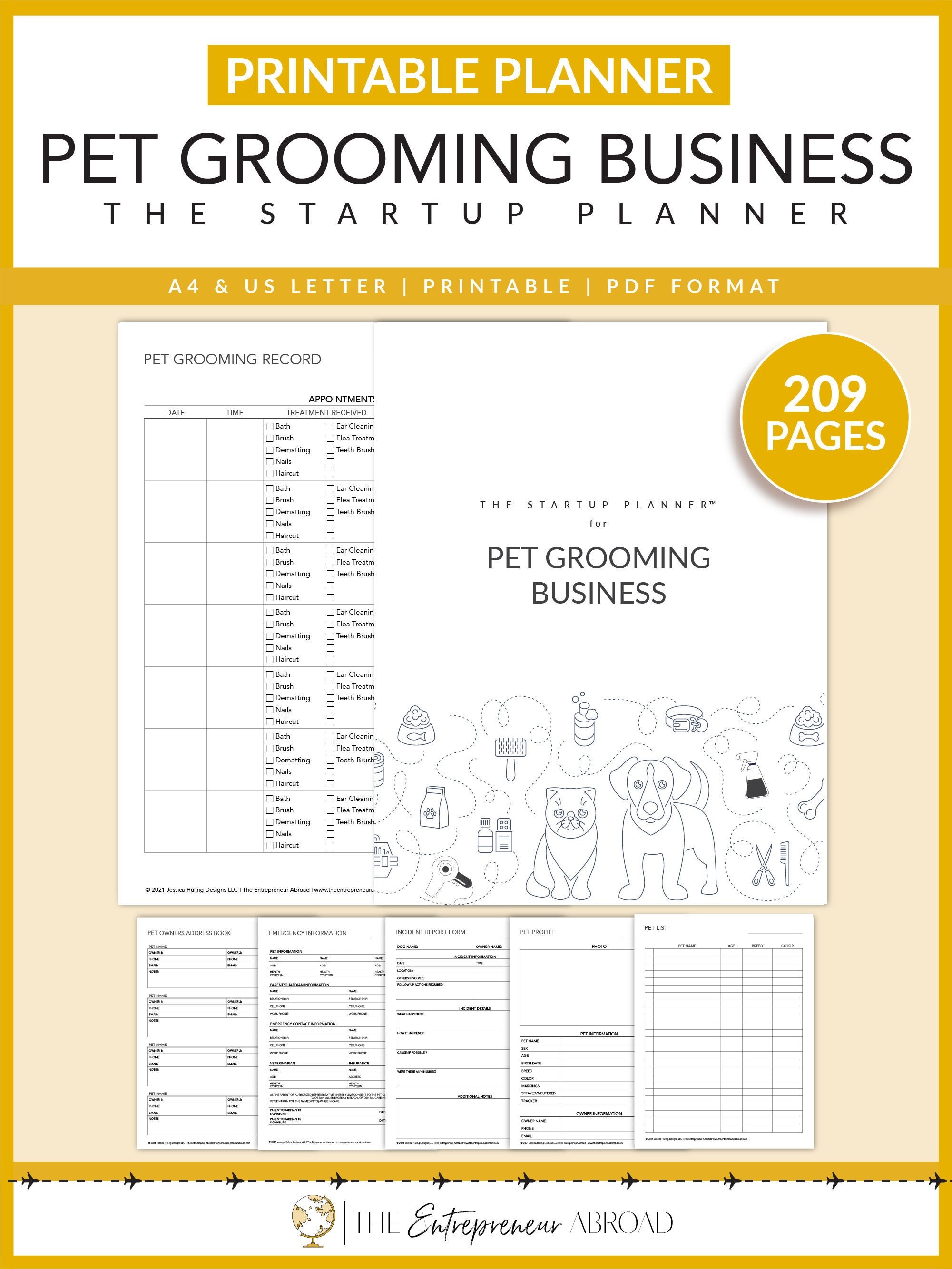 pet grooming business plan template