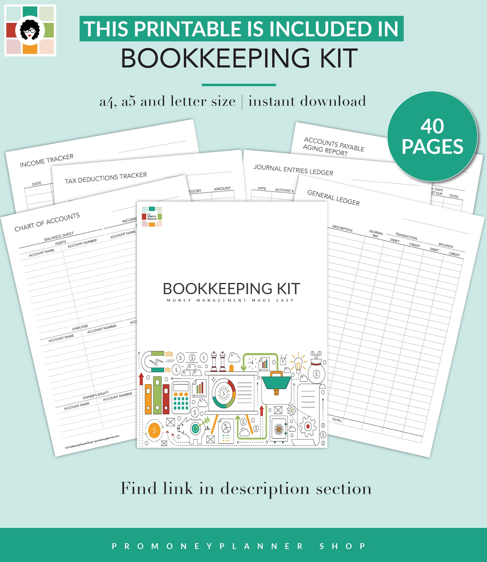 Trial Balance | Printable | PDF | Letter | A4 | A5 | Instant Download ...