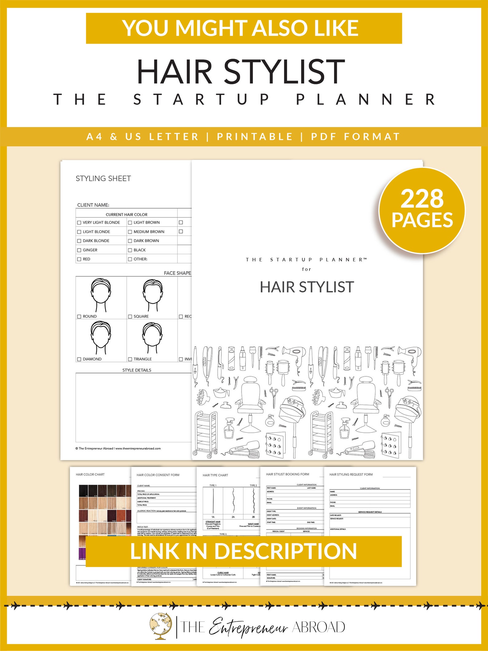 hair-stylist-business-kit-printable-hair-business-color-etsy