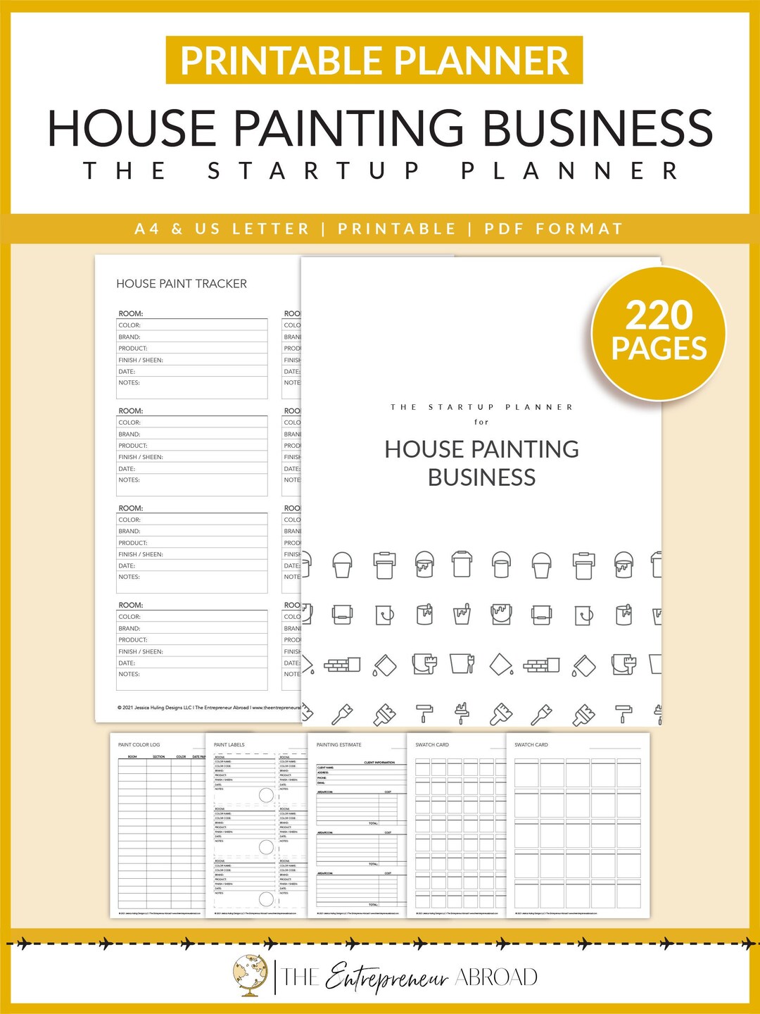 House Painting Business the Startup Planner Printable Interior Painting