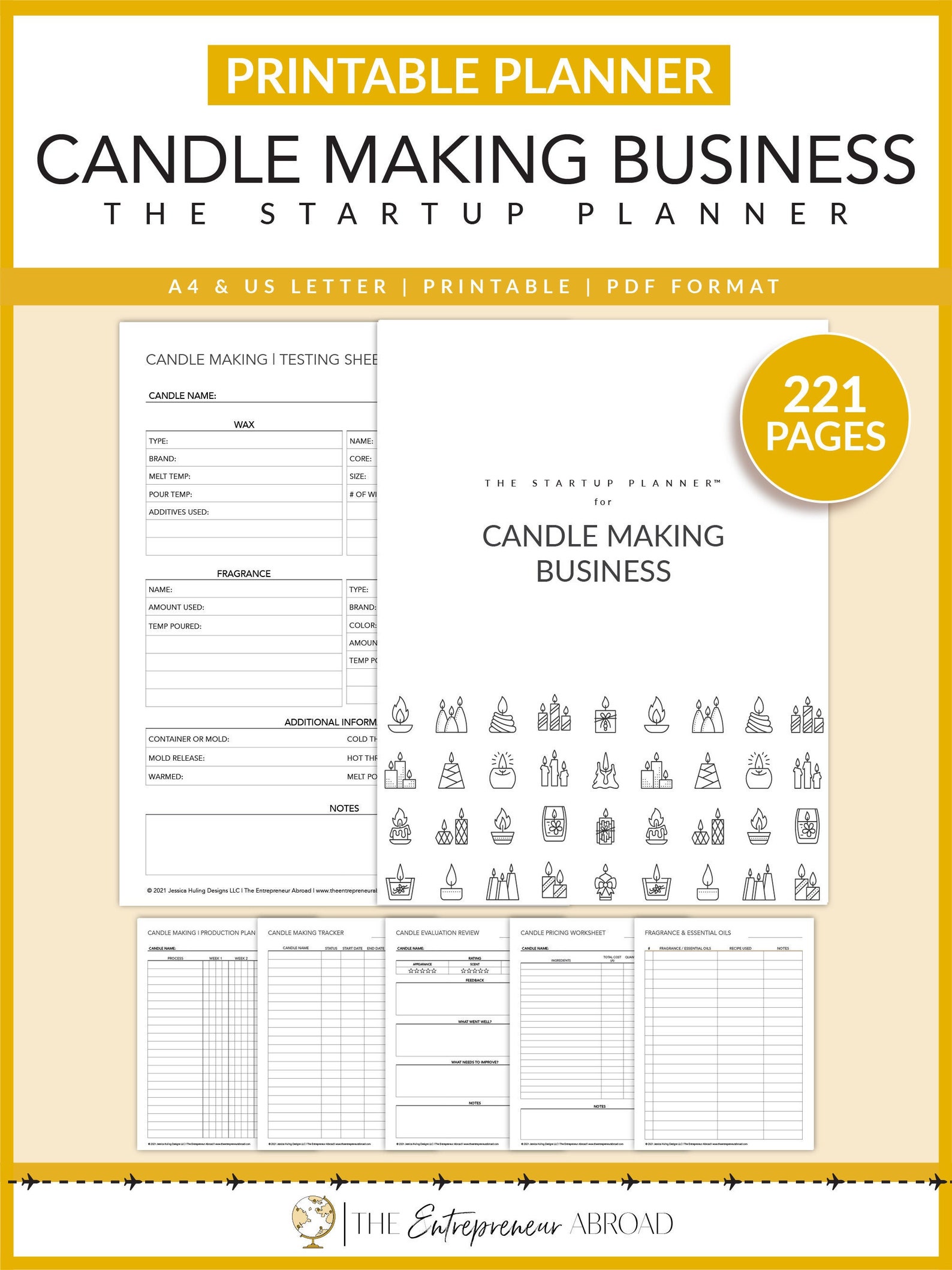 Candle Business Plan Template