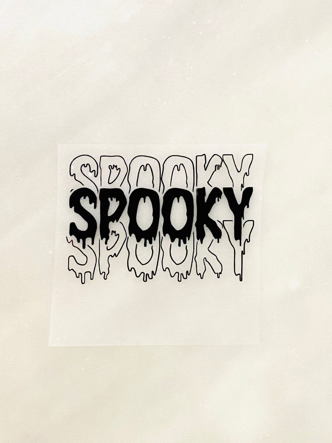 Spooky Halloween Vinyl Decal Self Adhesive & Iron On Etsy