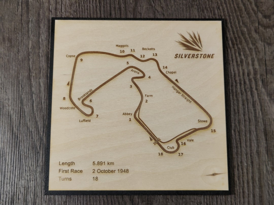 Wallet Silverstone Racing Silverstone Race Track. Gift for Him, Wooden Picture. - Etsy UK