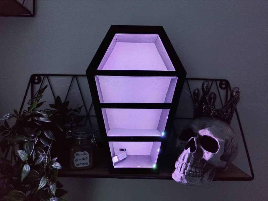 Coffin Display Shelves. Alternative Goth Death Decor. Halloween ...