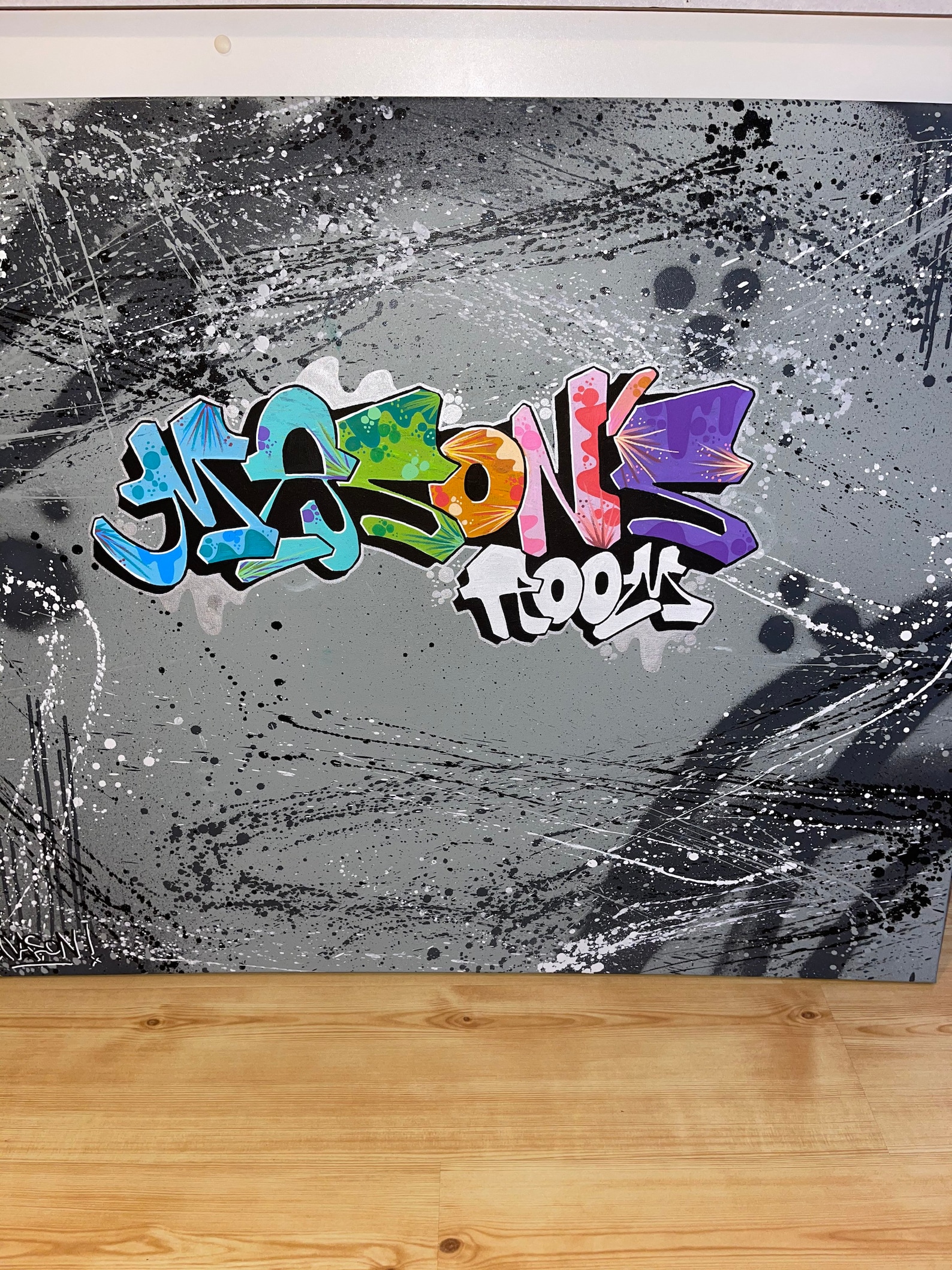 Personalised Custom Graffiti Canvas Etsy