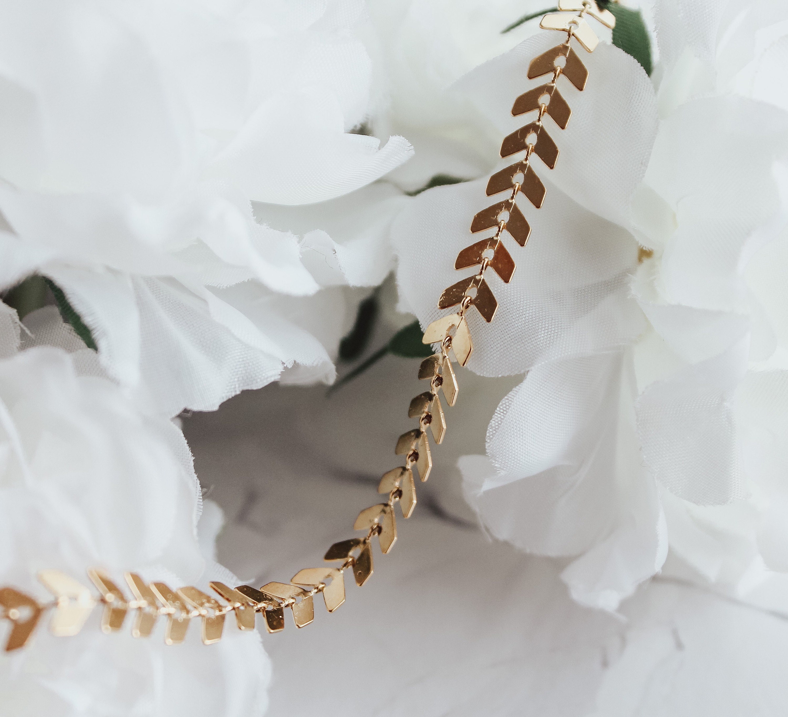 Arrow Chain Bracelet or Necklace 18K Gold Plated Layering - Etsy