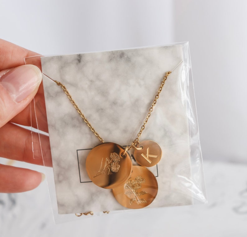 Flower Necklace Multiple Pendants - Etsy