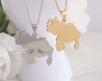 Venezuela Map Necklace, 18-Karat Gold Plated, Gift for her, Mom, Girl Friend