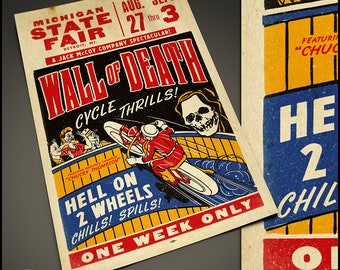 Wall Of Death Poster