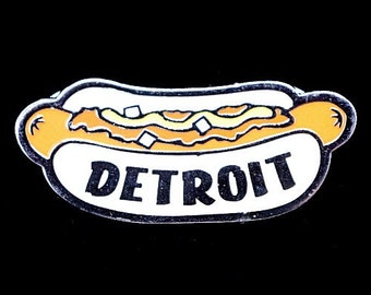 Detroit Coney Dog - Enamel Pin