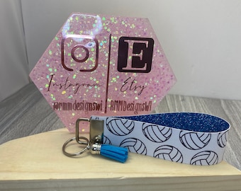 Volleyball Keychain