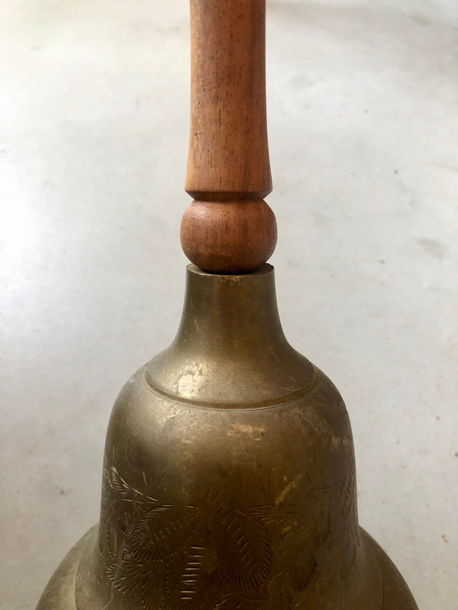 Large Indian Brass Bell Etsy