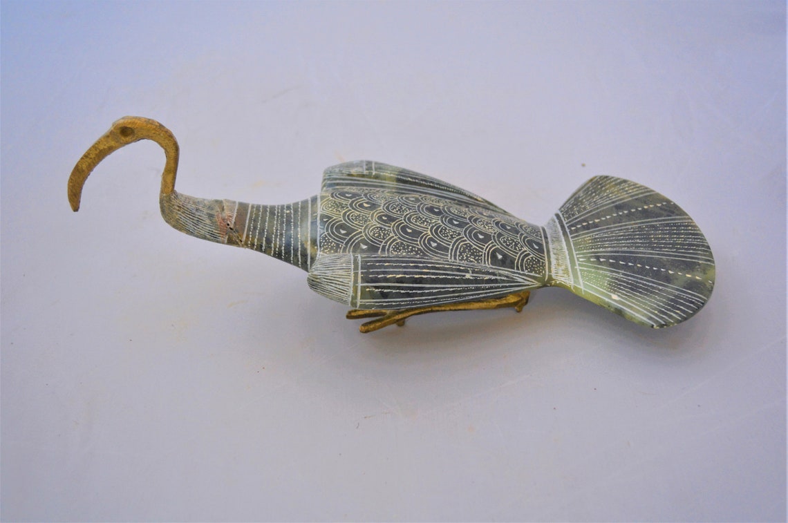 Antique Egyptian Cranes Pair Etsy