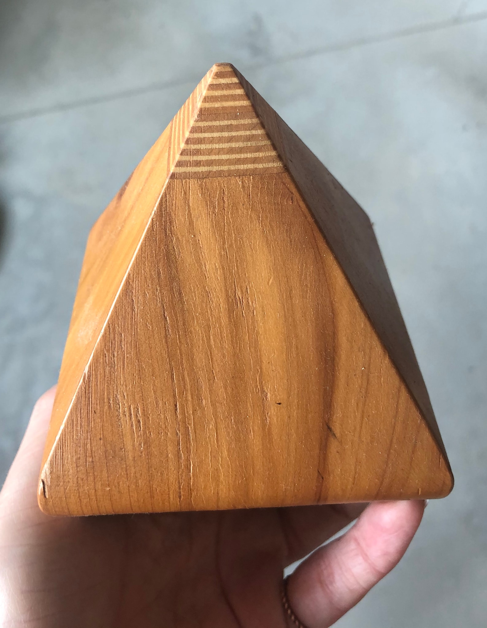 Carved Wooden Pyramid Etsy
