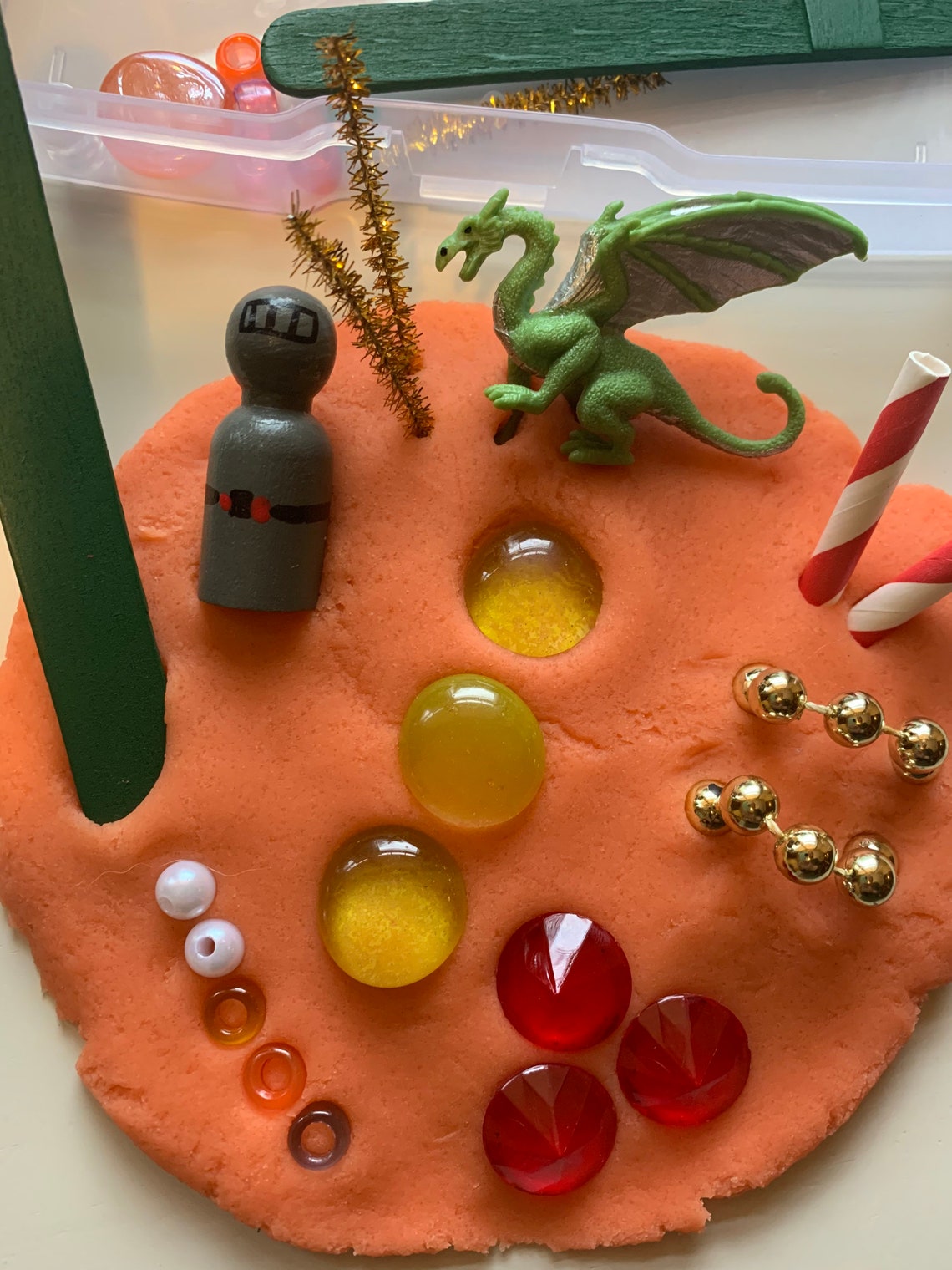 Dragon & Knight Playdough Kit Etsy