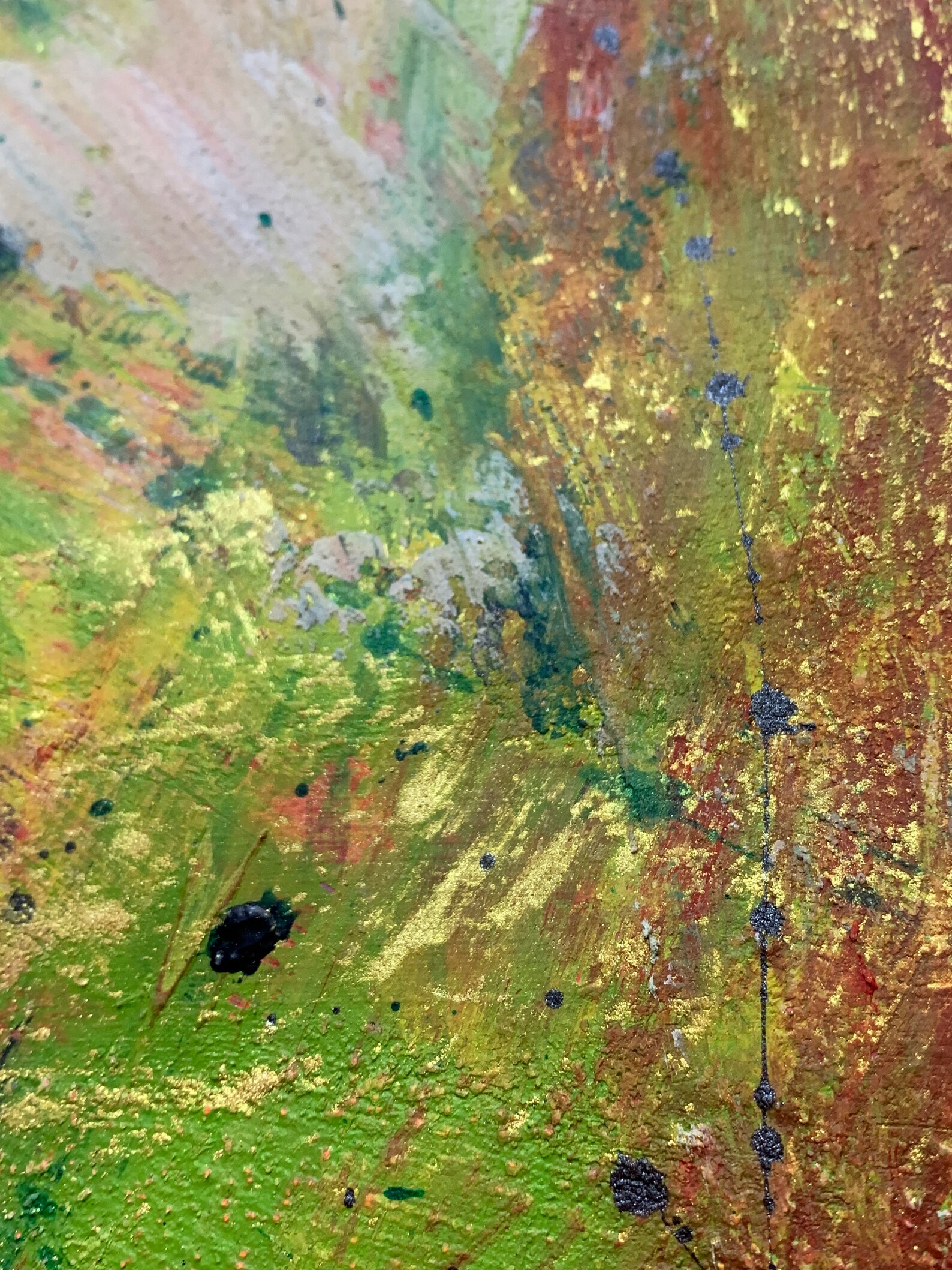 Large acrylic painting on cardboard Original Art Cardboard Etsy