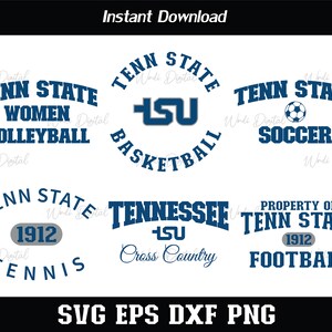 Tennessee State University Svg, sportbundel Svg, Tennessee State Football Svg, gesneden bestanden, Svg-bestanden voor Cricut, silhouet snijden bestanden.