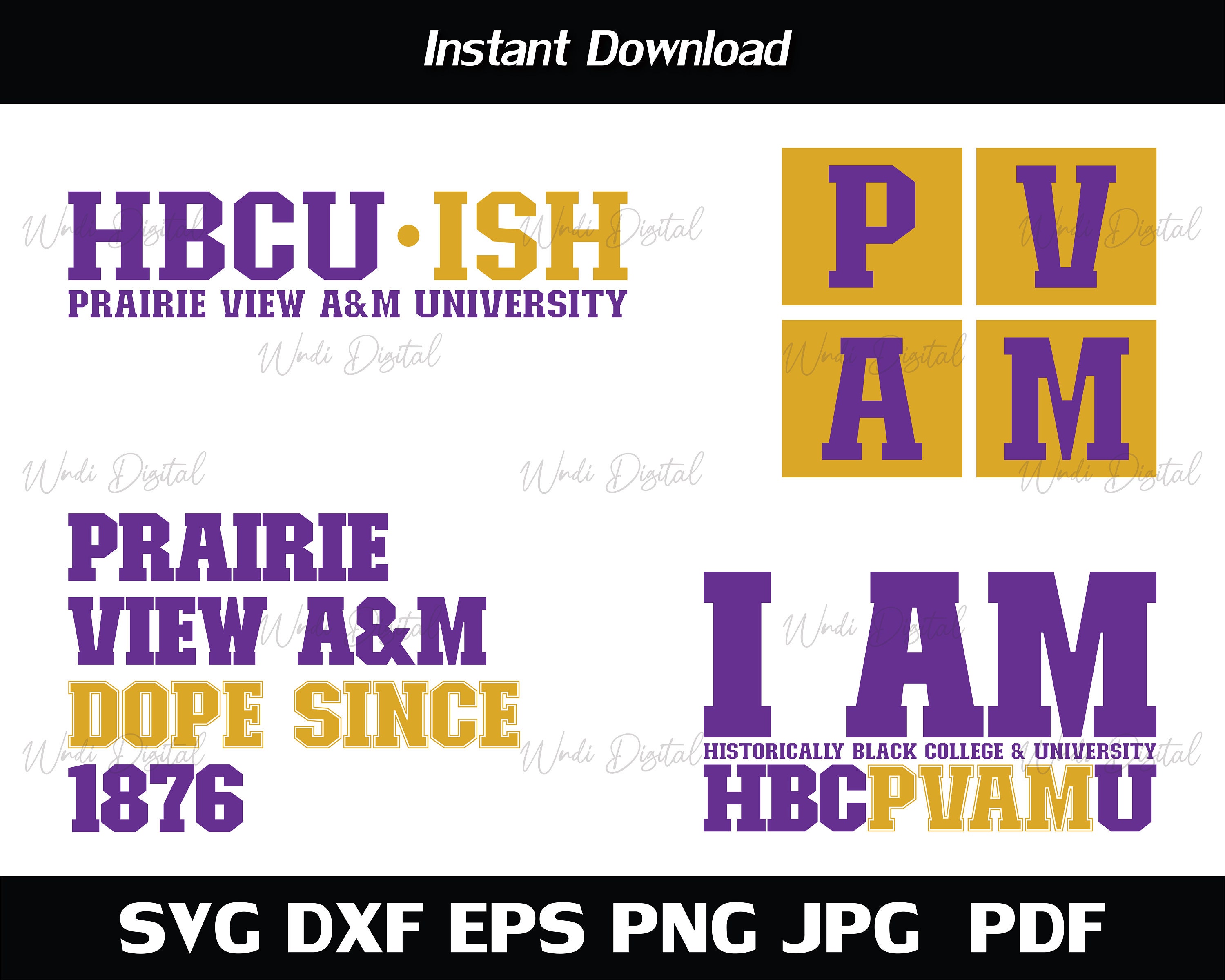 Hbcuish Prairie View A&M University Svg HBCU Bundle Svg I Etsy Australia