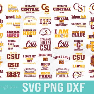 Hbcu Pride Central State University Svg, New Hbcu 2025 Collection, Central State MARAUDERS Svg, HBCU Bundles Svg, Png, Dxf.