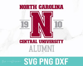 NCCU 卒業生 SVG、ノースカロライナ セントラル イーグルスのクリップアート (デジタル ファイル)