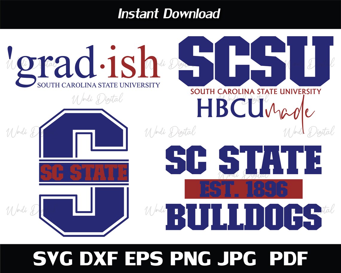 Gradish South Carolina State University Svg SC State 1896 Etsy