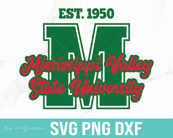 Mississippi Valley State University SVG, HBCU Clipart (Digital File)