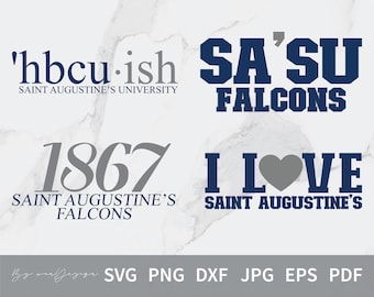Saint Augustine's University Falcons SVG Bundle (Digital Download)