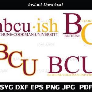 Hbcu-ish Bethune-Cookman University Svg , HBCU Bundle svg , Cut Files, Svg Files for Cricut, Silhouette cut files.