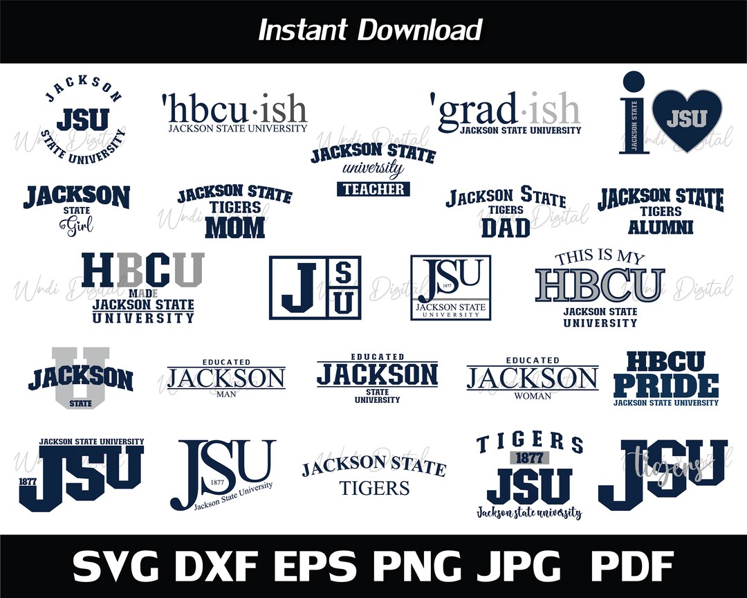 Jackson State University Svg , HBCU Bundle Svg , JSU Tigers , Alumni