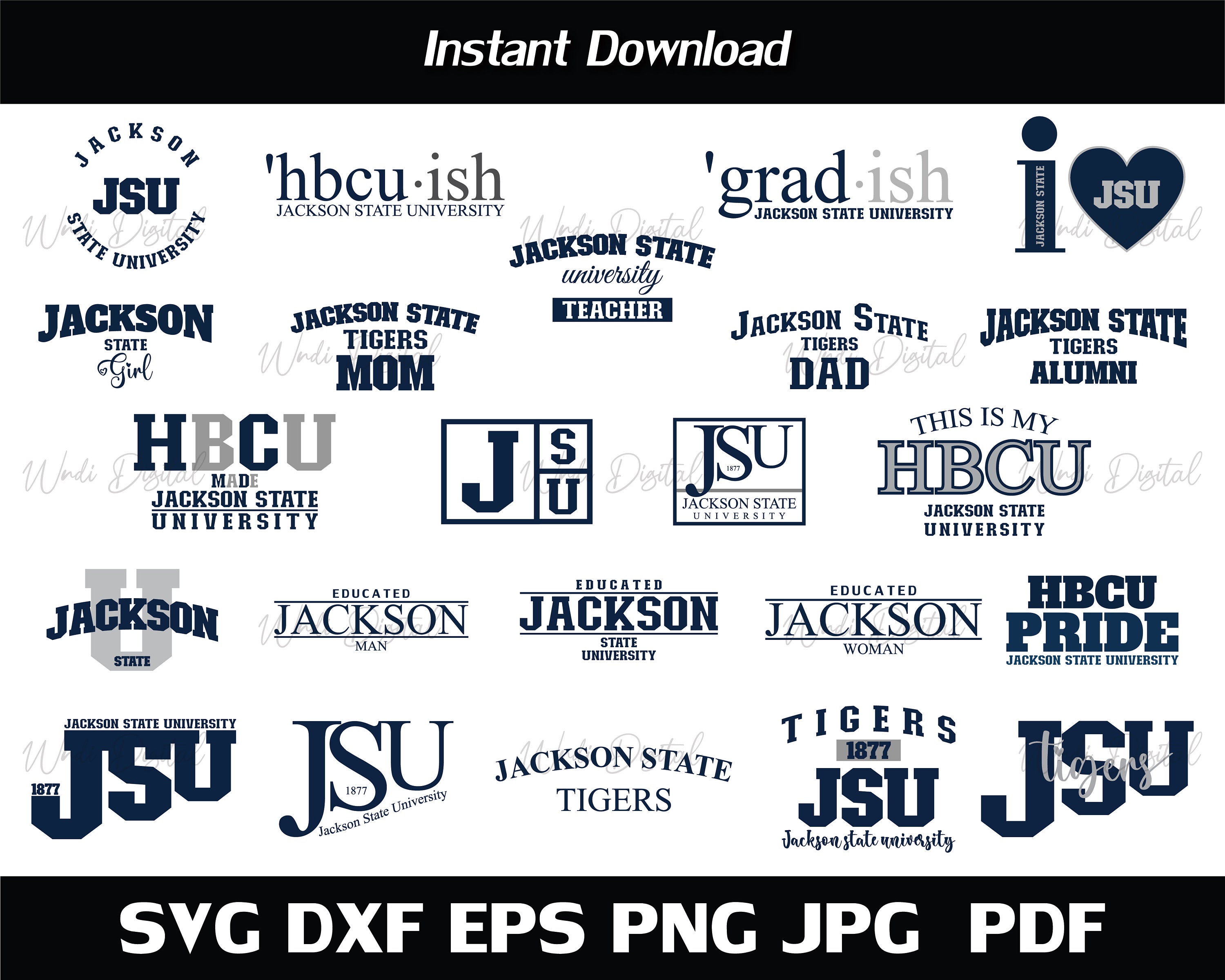 Jackson State University Svg HBCU Bundle Svg JSU Tigers Etsy Australia