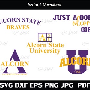 Alcorn State University Svg , Alcorn State BRAVES Svg , Just A Dope Alcorn State Svg ,Cut Files, Svg Files for Cricut, Silhouette cut files.