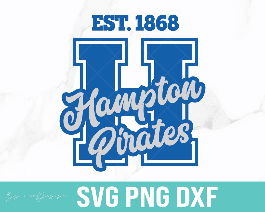 Hampton University Svg, H Svg, HU Svg, Hampton 1868 Pirates Svg, HBCU ...