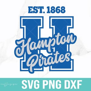 Hampton University Svg, H Svg, HU svg, Hampton 1868 Pirates Svg, HBCU Svg, Clipart, Digital file, Svg Png Dxf.