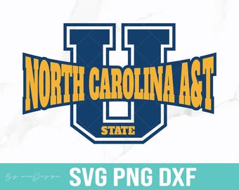 North Carolina A & T Aggies SVG, HBCU Schnittdateien (Digital Download)