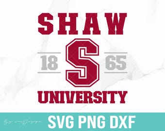 Shaw University 1865 SVG, clipart ours HBCU (fichiers numériques)