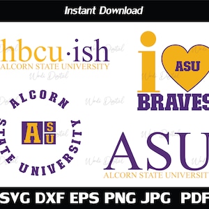 Hbcu-ish Alcorn State University Svg , HBCU Bundle Svg , Cut Files, Svg Files for Cricut, Silhouette cut files.