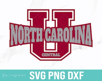 North Carolina Central University SVG, NCCU Eagles, HBCU Design (Digital Download)