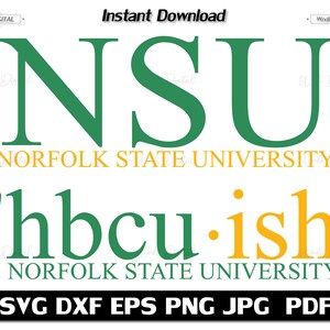 Virginia State University Svg Custom Simplified Version Etsy