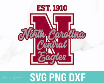 NCCU イーグルス SVG、ノースカロライナ中央大学のクリップアート（デジタルファイル）