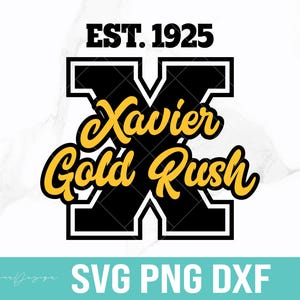 Xavier University svg, XU Svg, X Svg, XULA Svg, Xavier 1925 Svg, HBCU Svg, Digital file, Svg Png Dxf.