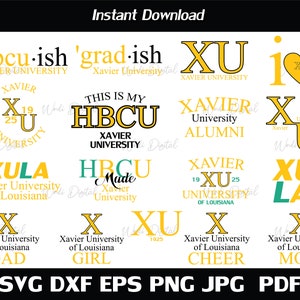 Hbcu - ish Xavier Universität SVG, HBCU Bundle svg, Schnittdateien, SVG-Dateien für Cricut, Silhouette schnitt Dateien.