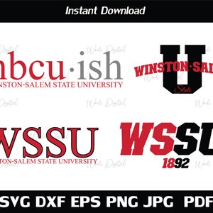 Hbcu-ish Winston-Salem State University Svg , HBCU Bundle Svg , WSSU 1892 Svg , Cut Files, Svg Files for Cricut, Silhouette cut files.