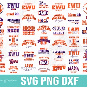 Edward Waters University SVG Bundle, HBCU Tigers (Digital Download)