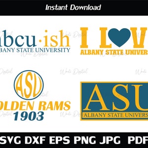Hbcu-ish Albany State University , HBCU Bundle ,  Albany State  GOLDEN RAMS 1903 Svg Files for Cricut.