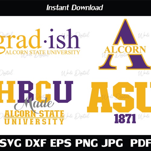 Gradish Alcorn State University Svg Educated Alcorn State Etsy