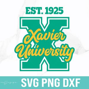 Xavier University Svg, X Svg, XU Svg, Xavier Of Louisiana Gold Rush 1925 Svg, HBCU Svg, Clipart, Svg Files for Cricut, Silhouette cut files.