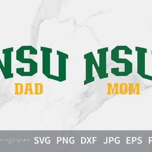 Norfolk state MOM Svg , Norfolk state DAD Svg, HBCU Svg, Cut Files, Svg Files for Cricut, Dxf Eps Png Silhouette Cricut.
