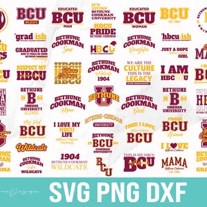Bethune-Cookman Wildcats HBCU SVG PNG Bundle (Digital Download)